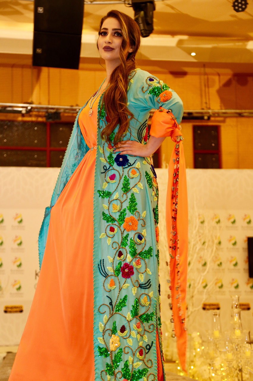A Kurdish fashion design contest in the Kurdistan Region's Sulaimani, Feb. 1, 2019. (Photo: Kurdistan 24/Ibrahim Fatah)